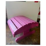 Pink footstool