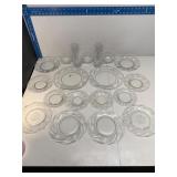 Large Heisey glass dishes group lot