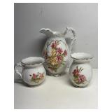 Homer Laughlin pitcher with creamer set
