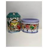 M&M Christmas tins