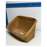 Longaberger desktop organizing basket with liner