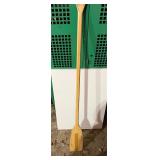 Wooden canoe paddle