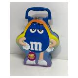 M&M travel tin lunchbox container