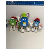 M&M Easter bunny and plush figures