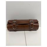 Vintage shoe cleaning kit in leather case