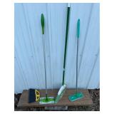 Broom and mops lot