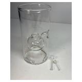 Wolfard hand-blown glass oil lamp