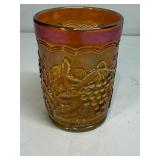 Imperial carnival glass tumbler