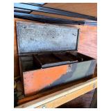 Vintage wooden toolbox