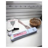 Decor basket and curtain