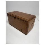Singer sewing machine antique puzzle box & content