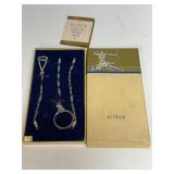Hickok pocket watch chain with vintage box