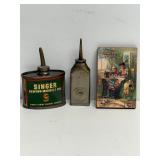 Singer and star oiler cans and singer magnet