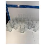 Group of wine and beer glasses