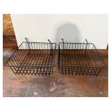 Hanging wire baskets