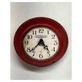 Clock, metal frame battery op