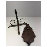 Cast fixture base and wall light fixture