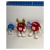 M&M antler ornament and plush figures