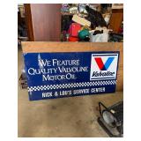 Valvoline metal 2 piece 40x80 metal sign