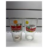 Budweiser retro 55 and 57 glasses