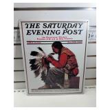 The Saturday evening, post sign
