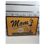 Moms laundry service sign