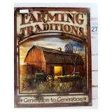 Farming tradition sign