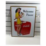 Welcome pause sign