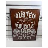 Busted knuckle garage sign
