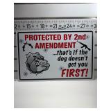 2nd amendment dog sign