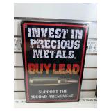 Invest in precious metal sign