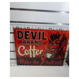 Devil coffee sign