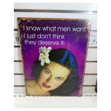 I know what men want sign