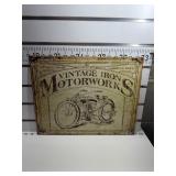 Vintage iron motor Works sign