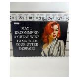 Recommend cheap wine sign