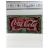 Coca Cola 5c at fountains sign