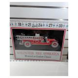 Volunteer fire apparatus sign