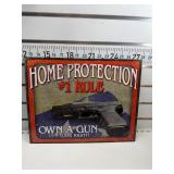 Home protection sign