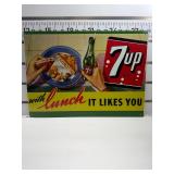 7up with lunch sign
