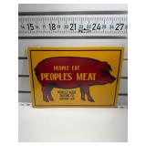 People eat peopleï¿½s meat sign