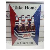 Take home a carton Pepsi sign
