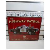 Highway patrol sign
