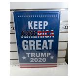 Keep America great again sign
