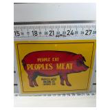People eat peopleï¿½s meat sign