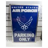 Air Force parking only sign