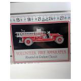Volunteer fire apparatus sign