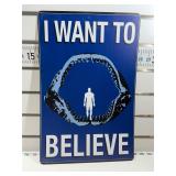 I want to believe sign