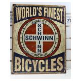 Worldï¿½s finest Schwinn bicycle sign