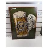 Time to drink beer sign