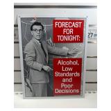 Forecast for tonight sign